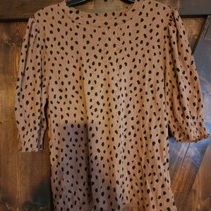 Lucky brand half sleeve blouse